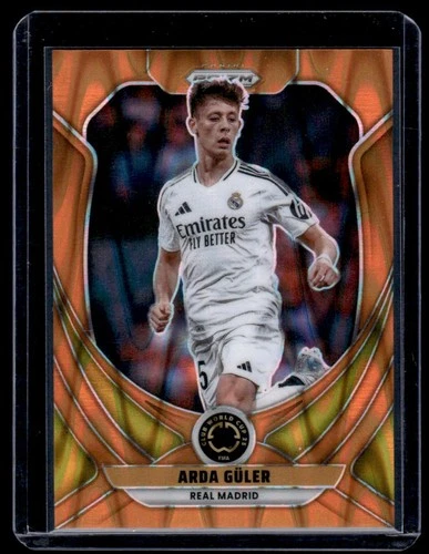 Arda Güler 2025 Panini Prizm Orange Seismic /199