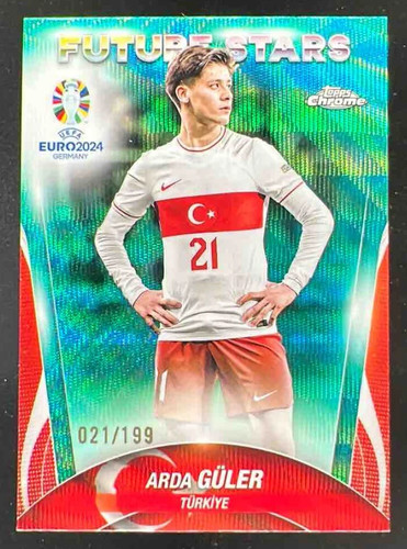 Arda Guler 2023 Topps Chrome Aqua Wave Refractor /199