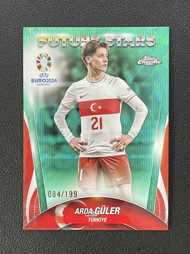 Arda Guler 2024 Topps Chrome Blue Wave Refractor /199