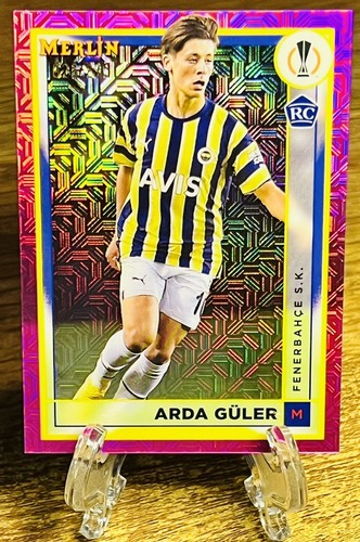 Arda Guler 2022 Topps Chrome Merlin Calcio Viola Mojo /275