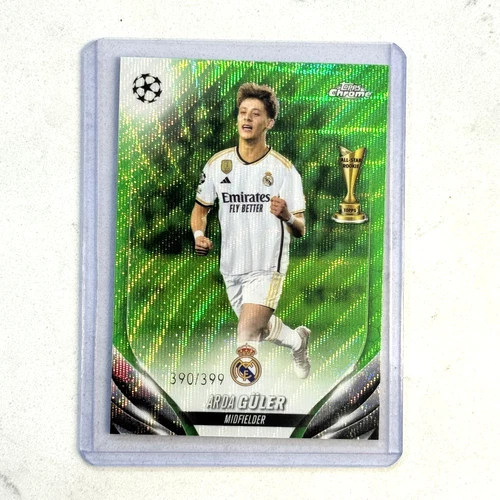 Arda Guler 2023 Topps Chrome Neon Green Wave Refractor /399