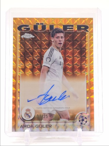 Arda Guler 2024 Topps Chrome Orange Geometric /25