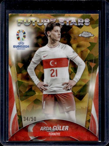 Arda Guler 2024 Topps Chrome Sapphire Edition Gold /50