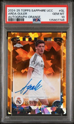 Arda Guler 2024 Topps Chrome Sapphire Gold /25