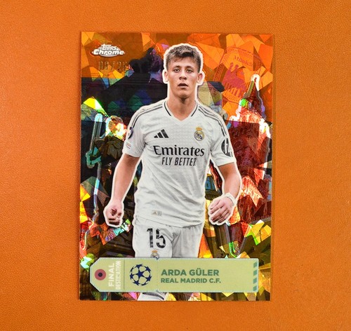 Arda Guler 2024 Topps Chrome Sapphire Orange /25