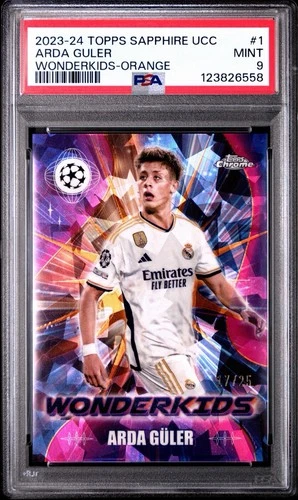 Arda Guler 2023 Topps Chrome Sapphire Orange /25