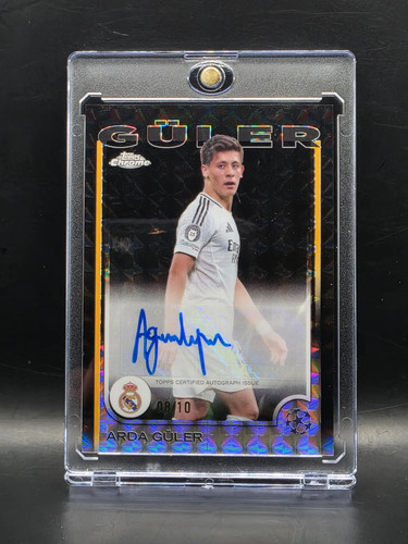 Arda Guler 2025 Topps Chrome UEFA Club Competitions Black Geometric /10