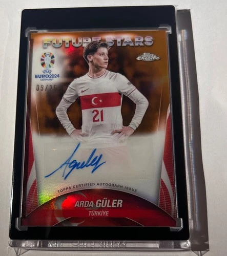 Arda Guler 2024 Topps Chrome UEFA EURO Orange /25
