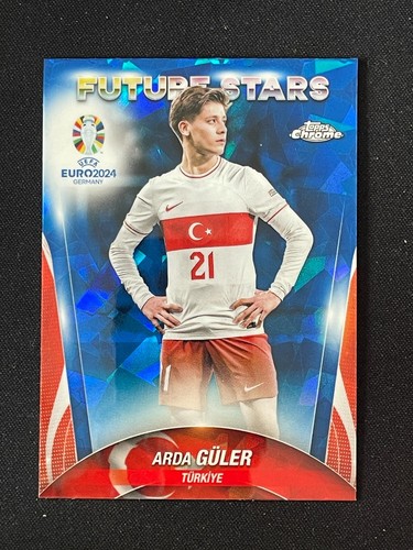 Arda Guler 2024 Topps Chrome UEFA Euro Sapphire #143
