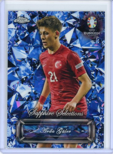 Arda Guler 2024 Topps Chrome UEFA EURO Sapphire