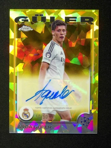 Arda Guler 2024 Topps Chrome UEFA Gold Refractor /50