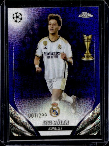 Arda Guler 2023 Topps Chrome Violet Speckle Refractor /299