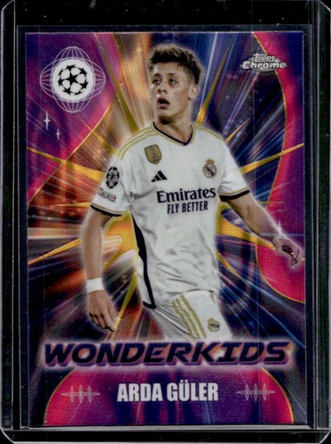 Arda Guler 2023 Topps Cromo UEFA Naranja Lava Refractor
