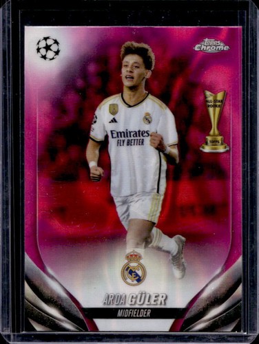 Arda Guler 2024 Topps Cromo UEFA Rosa Lava Refractor