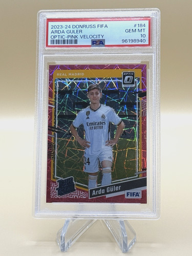 Arda Guler 2023 Panini Donruss FIFA Rosa Velocità /99