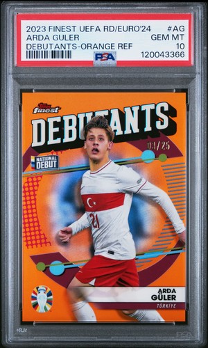 Arda Guler 2023 Topps Finest /25