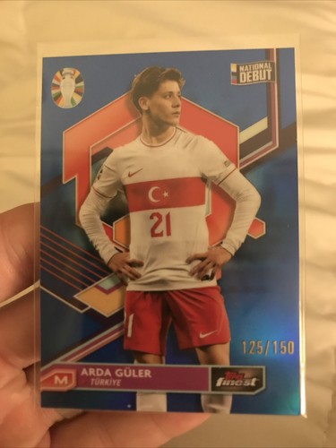Arda Guler 2023 Topps Finest Blue Refractor /150