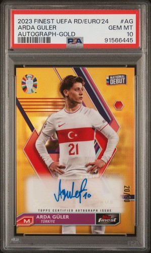 Arda Guler 2023 Topps Finest Gold /50