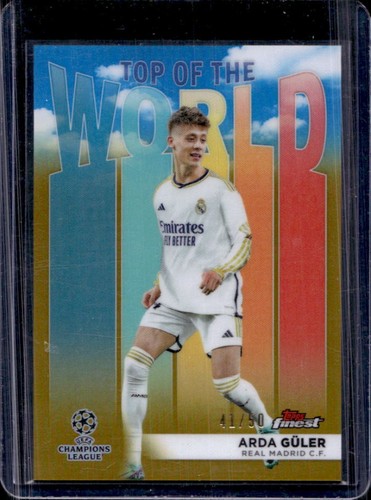 Arda Guler 2023 Panini Finest Gold /50