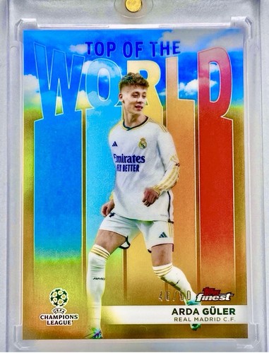 Arda Guler 2024 Topps Finest Gold Refractor /50