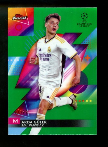 Arda Guler 2023 Topps Finest Green Refractor /99