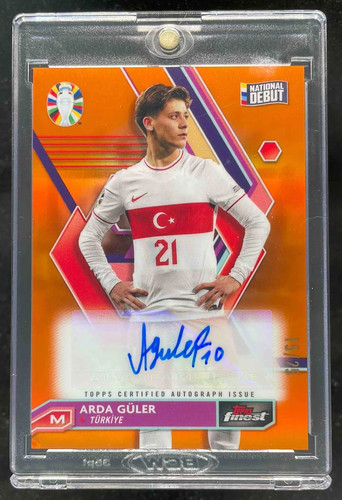 Arda Guler 2023 Topps Finest Orange /25