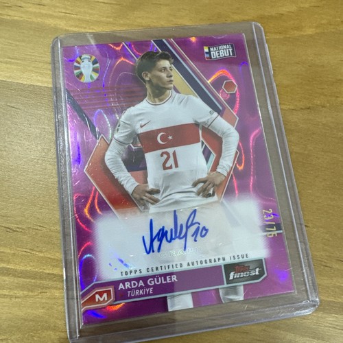 Arda Guler 2023 Panini Finest Pink Refractor /75