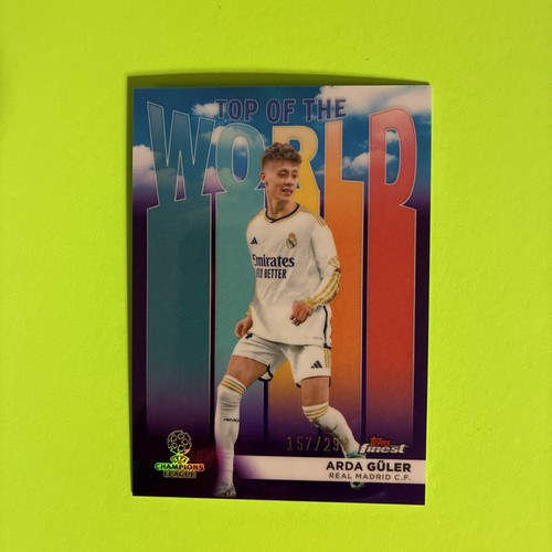 Arda Guler 2023 Topps Finest Purple Refractor /299