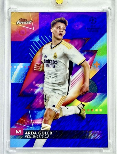 Arda Guler 2023 Topps Finest Purple Shimmer Refractor /199