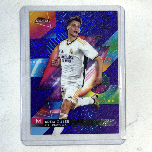 Arda Guler 2024 Topps Finest Purple Shimmer Refractor /199