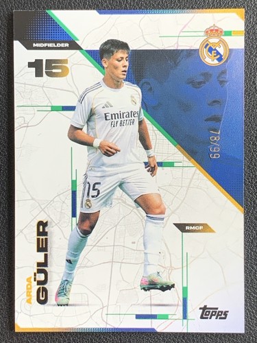 Arda Guler 2025 Topps Los Blancos Green /99