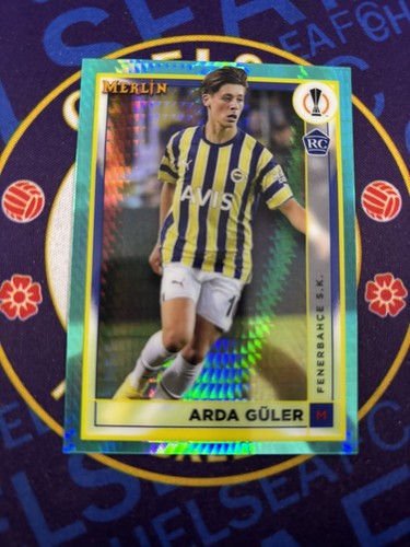 Arda Guler 2022 Topps Merlin Chrome Aqua