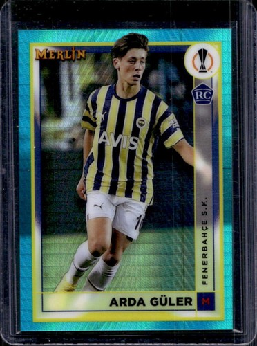 Arda Guler 2022 Topps Merlin Chrome Aqua Prism