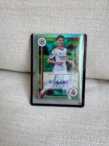 Arda Guler 2023 Topps Merlin Chrome Aqua Refractor /199