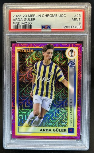 Arda Guler 2022 Topps Merlin Chrome Pink Refractor /275