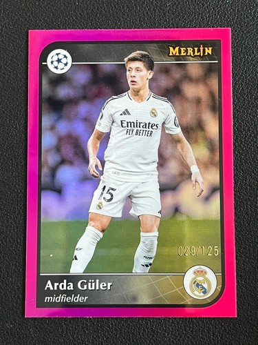 Arda Guler 2024 Topps Merlin Chrome UCC Magenta Refractor /125