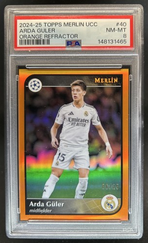 Arda Guler 2024 Topps Merlin Chrome UEFA Orange Refractor /25