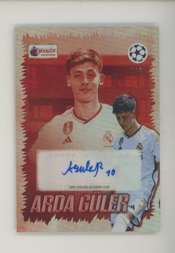 Arda Guler 2023 Topps Merlin Heritage Rosso /5