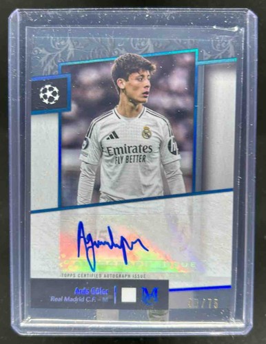 Arda Guler 2024 Topps Museum Collezione UEFA Zaffiro /75