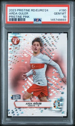 Arda Guler 2023 Topps Pristine Euro 2024 Pink /15