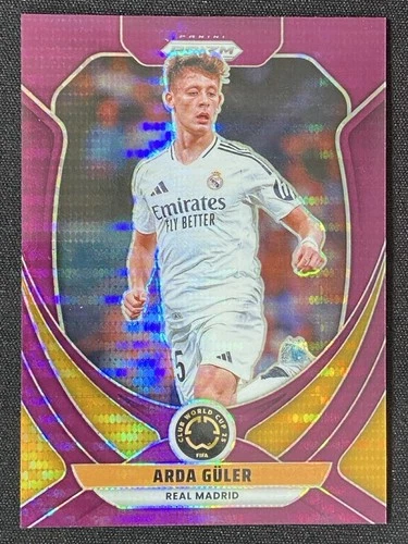 Arda Guler 2025 Panini Prizm FIFA Club World Cup Purple Pulsar /75