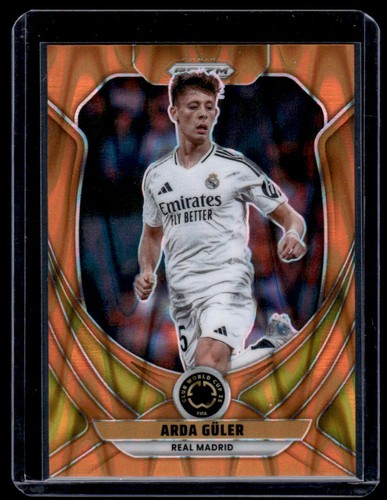 Arda Guler 2025 Panini Prizm Orange Seismic /199
