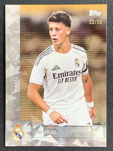 Arda Guler 2026 Topps Real Madrid CF Team Set Oro Ghiacciato /50
