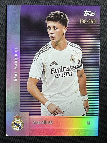 Arda Guler 2025 Topps Real Madrid CF Team Set Viola /250