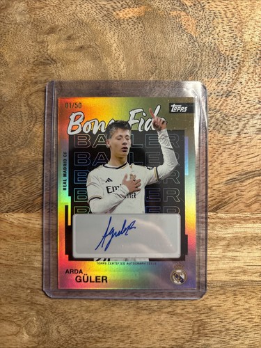 Arda Guler 2026 Topps Real Madrid Team Set Gold /50