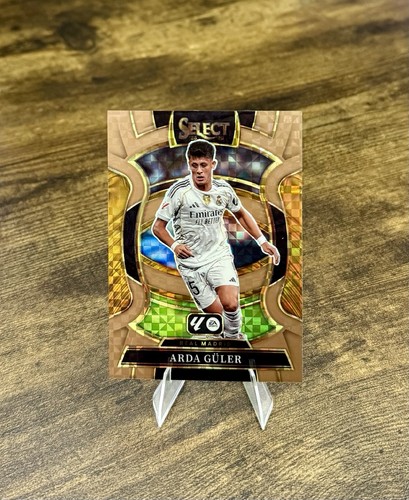Arda Guler 2025 Panini Select Bronze Checker Prizm /99