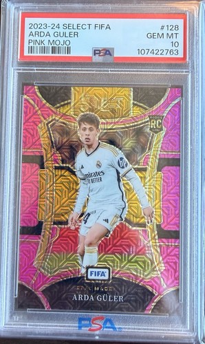 Arda Guler 2023 Panini Select FIFA Pink Mojo Prizm /199