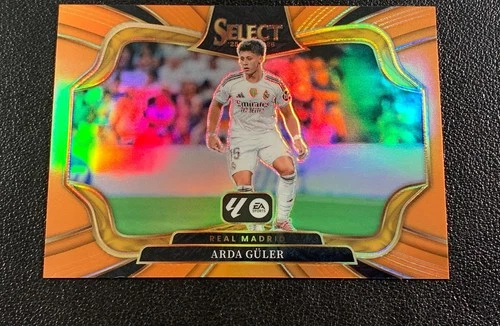 Arda Guler 2025 Panini Select Orange Prizm /75