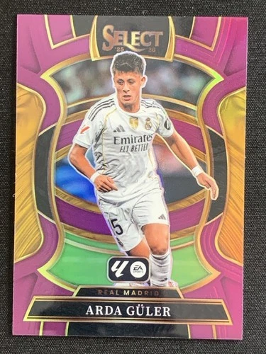 Arda Guler 2025 Panini Select Purple Prizm /125