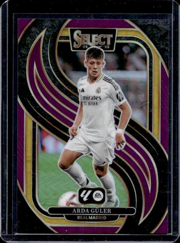 Arda Guler 2024 Panini Select Purple Prizm /99
